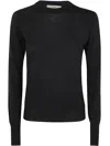 Nuur Long Sleeves Round Neck Sweater In Black