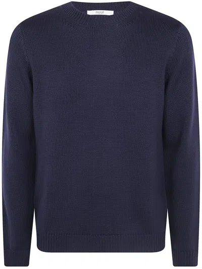 Nuur Long Sleeves Round Neck Sweater In Blue
