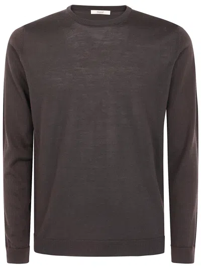 Nuur Long Sleeves Round Neck Sweater In Brown