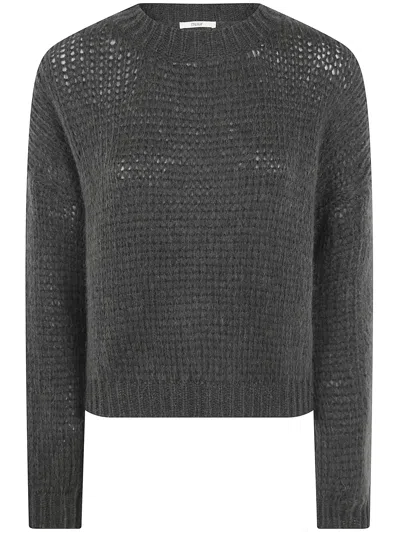 Nuur Long Sleeves Round Neck Sweater In Green