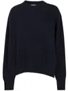 Nuur Long Sleeves Round Neck Sweater In Navy