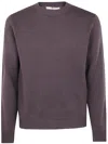 Nuur Long Sleeves Round Neck Sweater In Purple