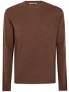 Nuur Long Sleeves Swg Round Neck Sweater In Brown