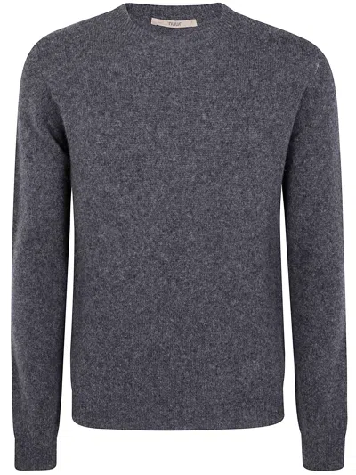 Nuur Long Sleeves Swg Round Neck Sweater In Gray