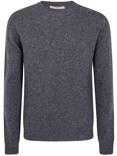 Nuur Long Sleeves Swg Round Neck Sweater In Gray