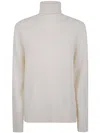 Nuur Long Sleeves Turtle Neck Sweater In White