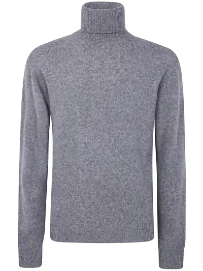 Nuur Long Sleeves Turtle Neck Sweater In Gray