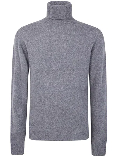 Nuur Long Sleeves Turtle Neck Sweater In Gray
