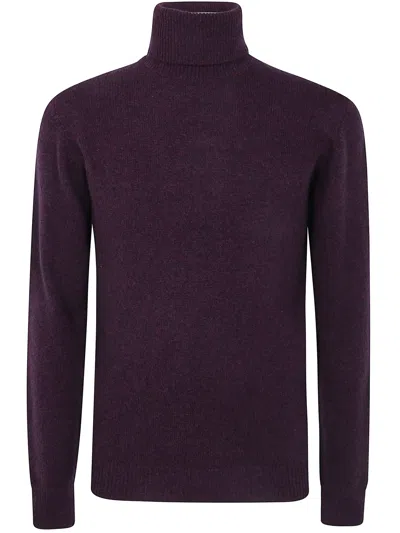Nuur Long Sleeves Turtle Neck Sweater In Animal Print