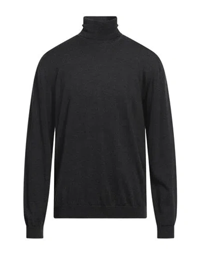 Nuur Man Turtleneck Charcoal Size 44 Wool In Grey