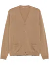Nuur Merino Wool Cardigan In Brown
