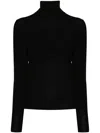 Nuur Long Sleeves Turtle Neck Sweater In Black