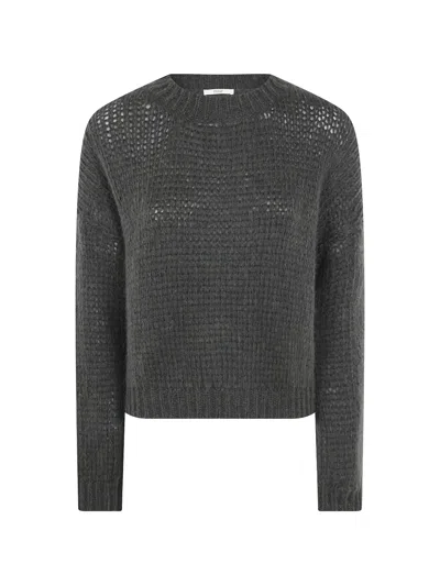 Nuur Long Sleeves Round Neck Sweater In Gray