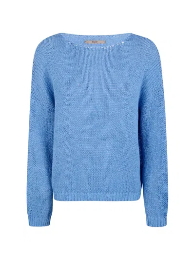 Nuur Boat Neck Sweater In Brown