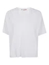 Nuur Short Sleeves Oversized Round Neck In White