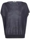 Nuur Oversized Short Sleeves T-shirt In Blue