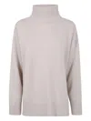 Nuur High-neck Wool Sweater In Neutral