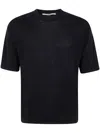 Nuur Short Sleeves Comfy Fit Round Neck In Black  
