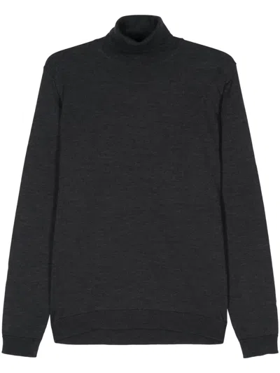 Nuur Roll-neck Merino Jumper In 灰色