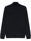 Nuur Roll-neck Merino Jumper In Blue