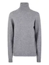 Nuur Long Sleeves Swg Turtle Neck Sweater In Gray