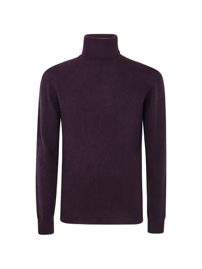 Nuur Long Sleeves Turtle Neck Sweater In Animal Print