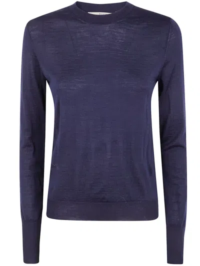 Nuur Round Neck ml Sweater In Blue