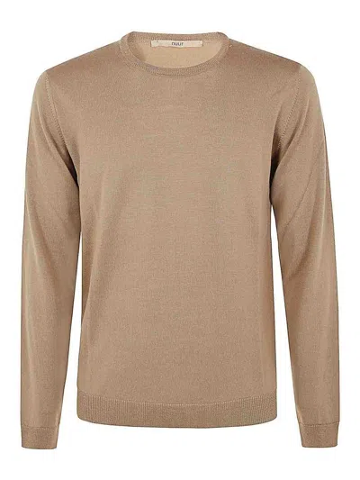 Nuur Round Neck Pullover In Brown