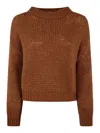 Nuur Round Neck Sweater In Brown