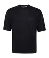 Nuur Short Sleeves Comfy Fit Round Neck In Black