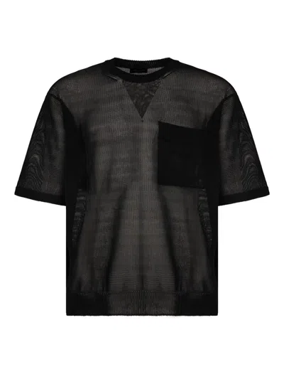 Nuur Short Sleeves Crew Neck Boxy Sweater With Pocket