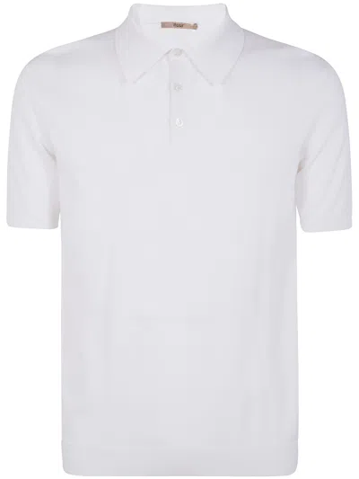 Nuur Short Sleeves Polo Shirt In White