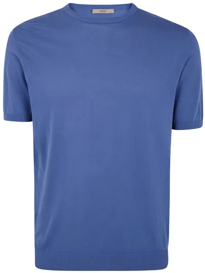 Nuur Short Sleeves Round Neck In Blue