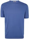 Nuur Short Sleeves Round Neck In Denim