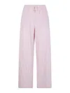 Nuur Striped Trousers With Elastic In Pink