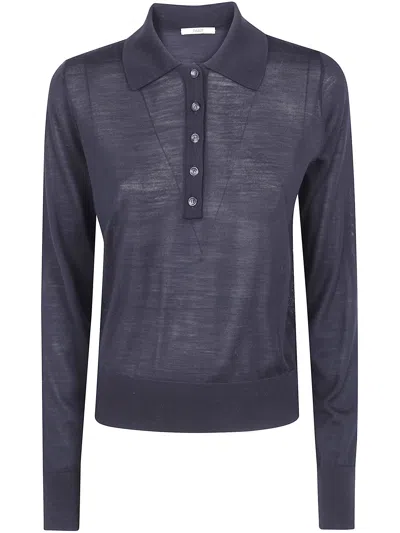 Nuur Sweater Polo Neck Long Sleeves In Black