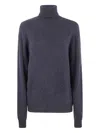 Nuur Long Sleeves Swg Turtle Neck Sweater In Blue