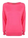 Nuur Wide Neckline Pullover In Rosado