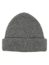 Nuur Wool Hat Double Flap In Grey