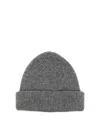 Nuur Wool Hat Double Flap In Grey