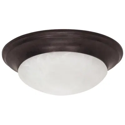Nuvo Lighting 1 Light; 12 In.; Flush Mount; Twist And Lock With Alabaster Glass