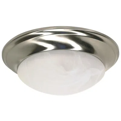Nuvo Lighting 1 Light; 12 In.; Flush Mount; Twist And Lock With Alabaster Glass