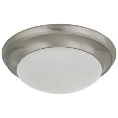 Nuvo Lighting 1 Light 12 In. Flush Mount Twist & Lock With Frosted White Glass