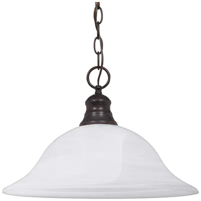 Nuvo Lighting 1 Light; 16 In.; Pendant; Alabaster Glass