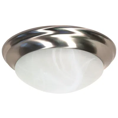 Nuvo Lighting 13 1/2" Wide Alabaster Glass Flush Mount Ceiling Light