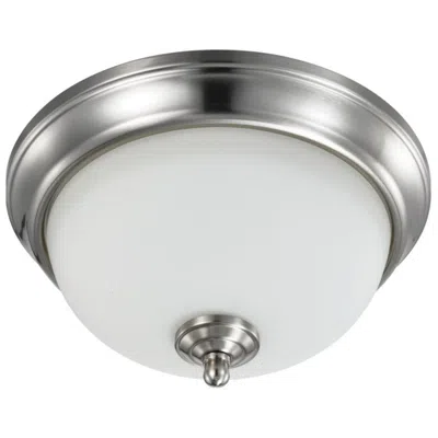 Nuvo Lighting 19 Watt; 11 Inch; Led Flush Mount; 3000k; Brushed Nickel; Frosted Glass