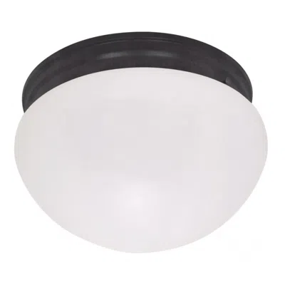 Nuvo Lighting 2 Light - 12" Flush With Frosted Glass - Mahogany Bronze Finish