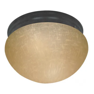 Nuvo Lighting 2 Light; 12 In.; Medium White Mushroom