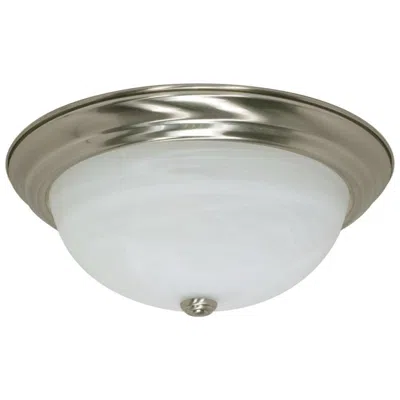 Nuvo Lighting 3 Light; 15 In.; Flush Mount; Alabaster Glass