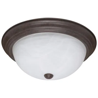 Nuvo Lighting 3 Light; 15 In.; Flush Mount; Alabaster Glass
